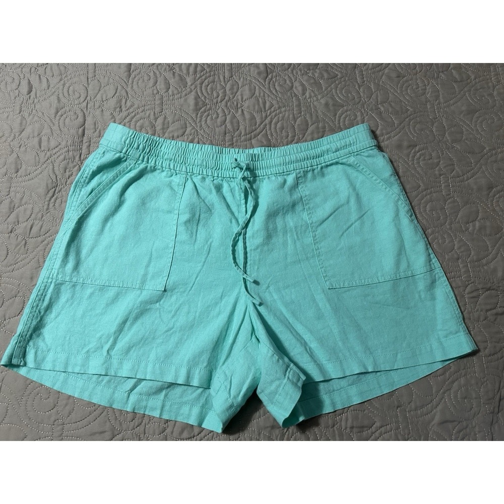 J Crew Women's Pull On Mint Shorts Size L  4"